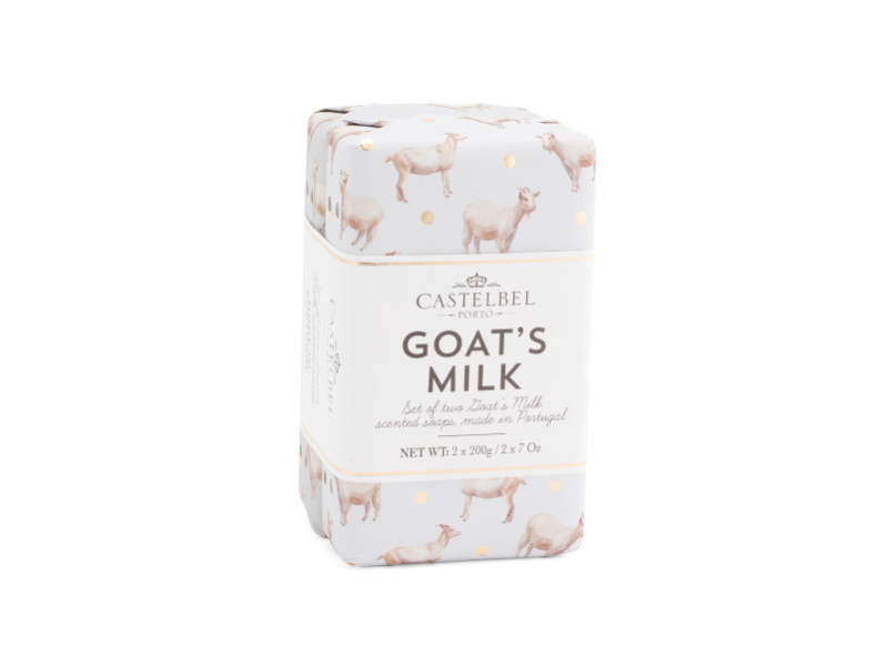 Castelbel Porto Goat's Milk Bar Soap, 7 oz/200 g, Pack Of 2