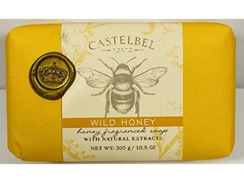 Castelbel Porto Luxury Soap Bar, Wild Honey, 10.5 oz/300 g