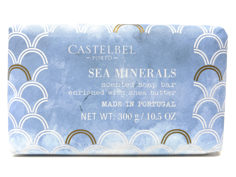 Castelbel Porto Sea Minerals Scented Soap Bar, Shea Butter, 10.5 oz/300 g