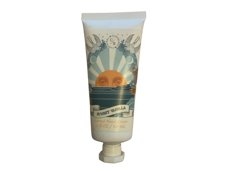Castelbel Scented Hand Cream, Sunset Vanilla, 2 fl oz/60 mL