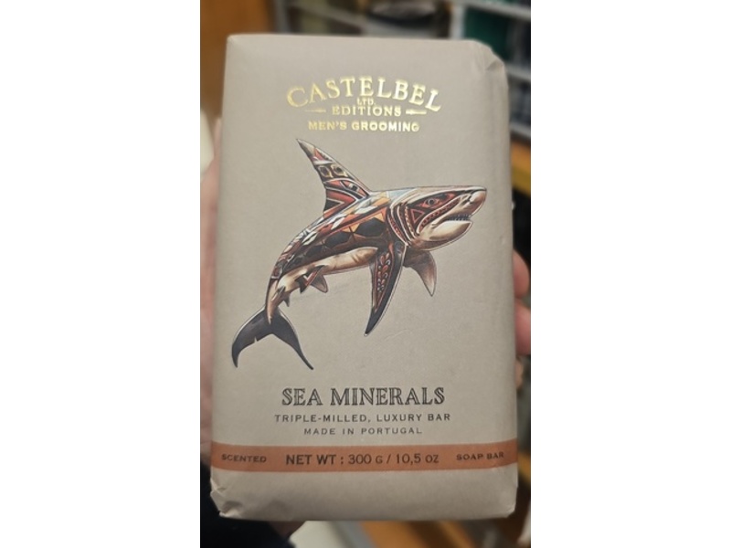 Castelbel Sea Minerals Triple-Milled Luxury Bar Soap, 10.5 fl oz/300 g