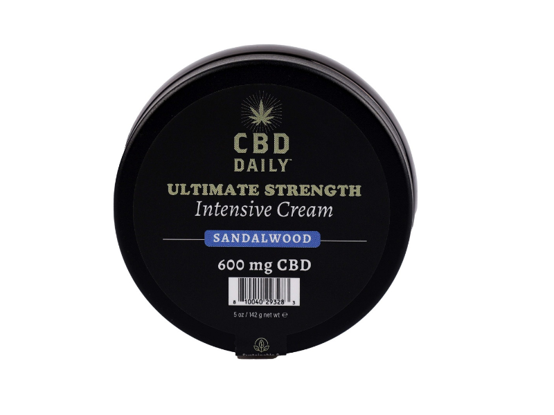 CBD Daily Ultimate Strength Intensive Cream, Sandalwood, 5 oz/142 g