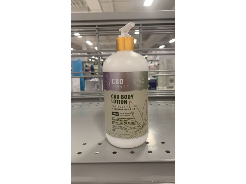 CBD Direct CBD Body Lotion 60 mg, 16 fl oz/473 ml