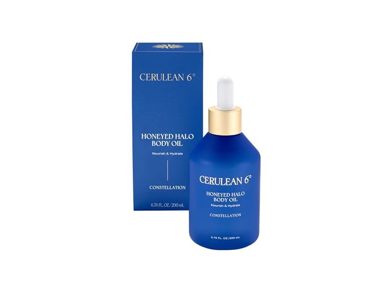 Cerulean 6° Honeyed Halo Body Oil, Constellation, 6.76 fl oz/200 mL