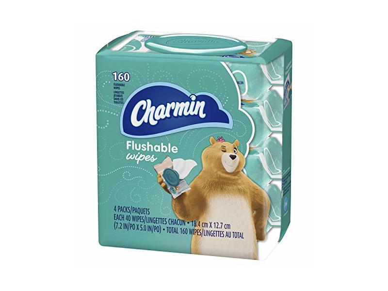 Charmin Flushable Wipes, 160 count