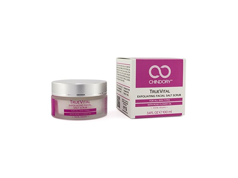 Chindory TrueVital Exfoliating Facial Salt Scrub, 3.4 fl oz