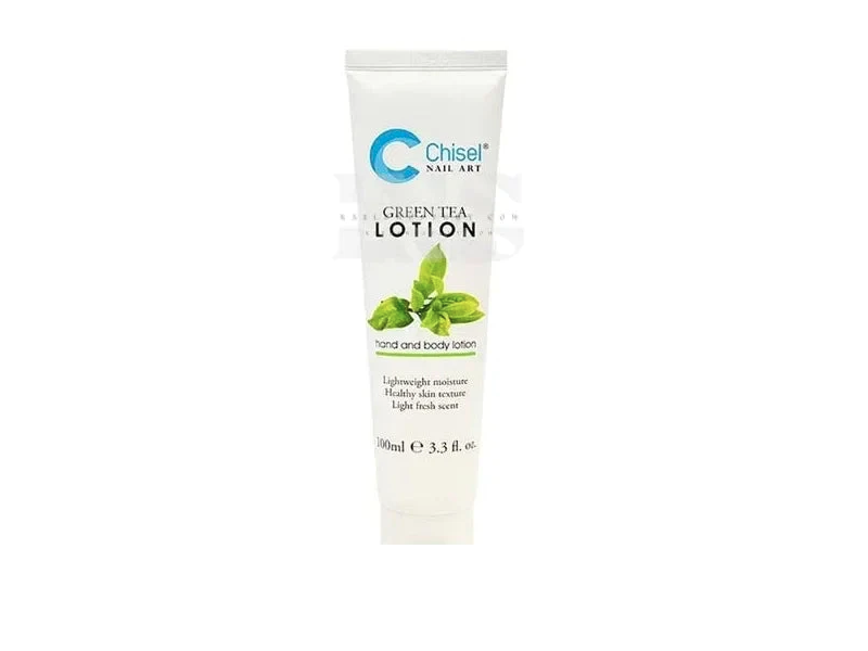 Chisel Nail Art Hand & Body Lotion, Green Tea, 3.3 fl oz/100 mL, 60 Counts