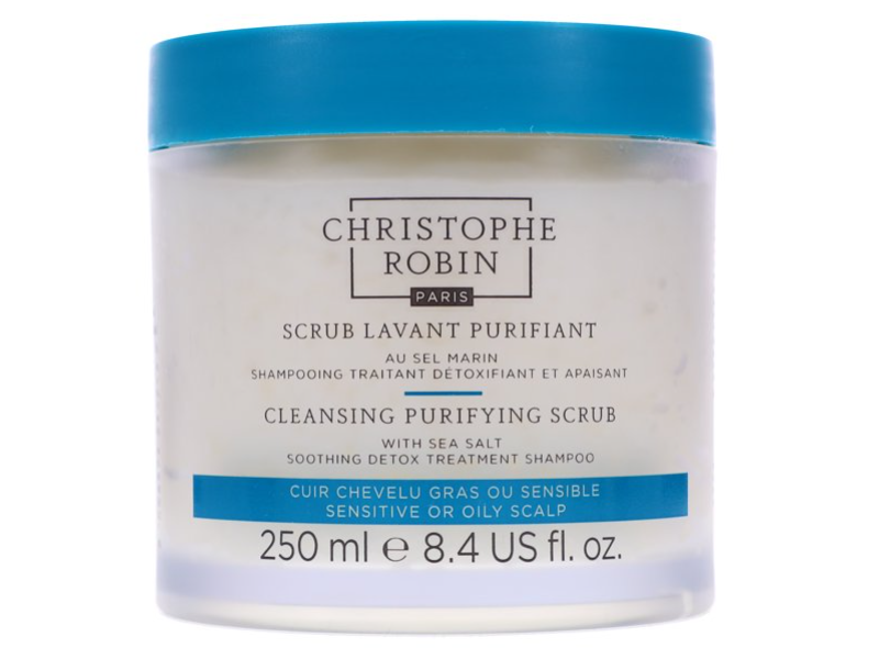 Christophe Robin Cleansing Purifying Scrub, Sea Salt, 8.4 fl oz/250 mL