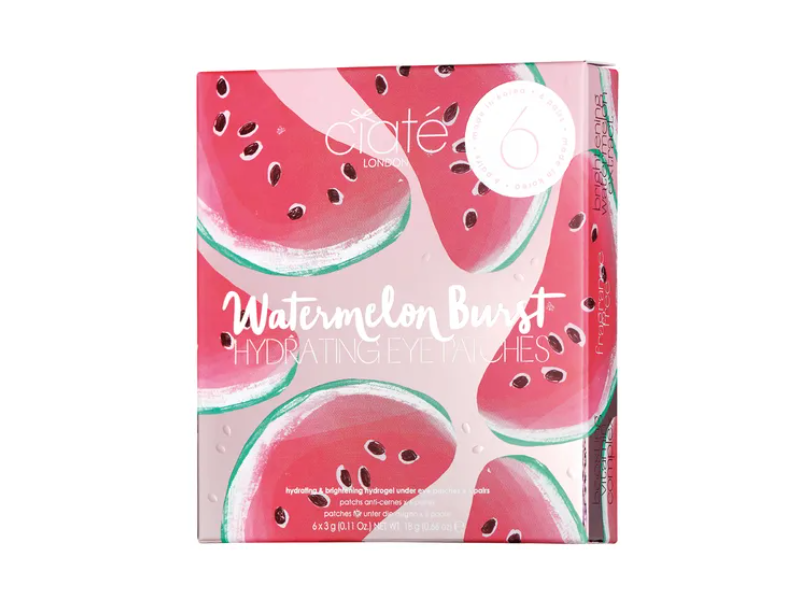 Ciate London Hydrating Eye Patches, Watermelon Burst, 0.66 oz/18 g, 6 Count