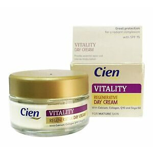 Vitality Regenerative Day Cream With Calcium, Collagen, Q10, Soybean Oil