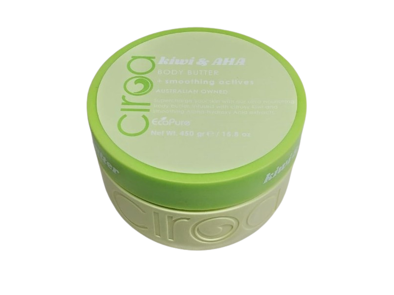 Ciroa Body Butter, Kiwi & AHA, 15.8 oz/450 g