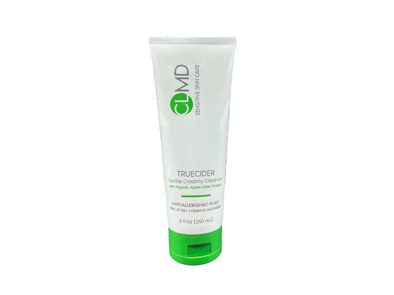 CLMD Sensitive Skin Care TrueCider Gentle Creamy Cleanser with Apple Cider Vinegar, 8 fl oz/250 mL