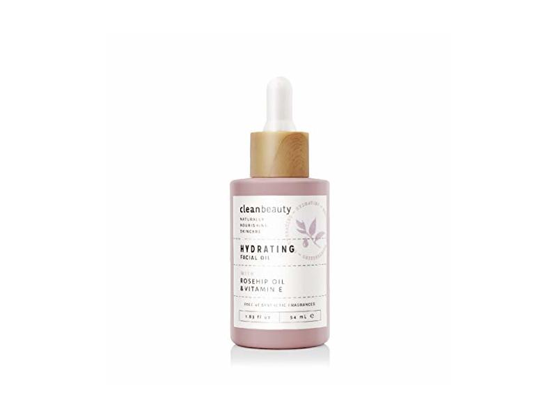 Clean Beauty Hydrating Facial Oil, Rose Petal, 54 mL