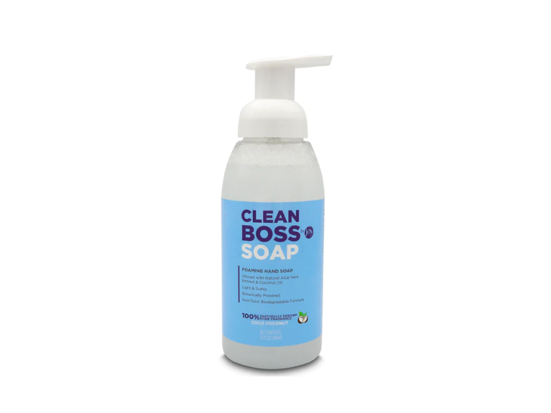 Clean Boss Foaming Hand Soap, Coco Coconut, 13 fl oz/384 mL