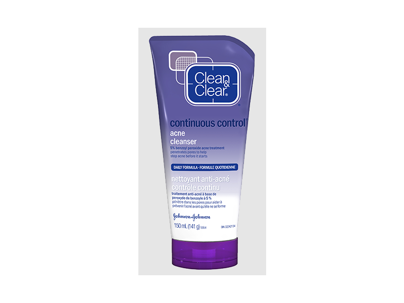 Clean & Clear Acne Cleanser, Continuous Control, 150 mL