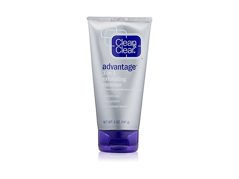 Clean & Clear ADVANTAGE 3-In-1 Exfoliating Cleanser, 5 Ounce