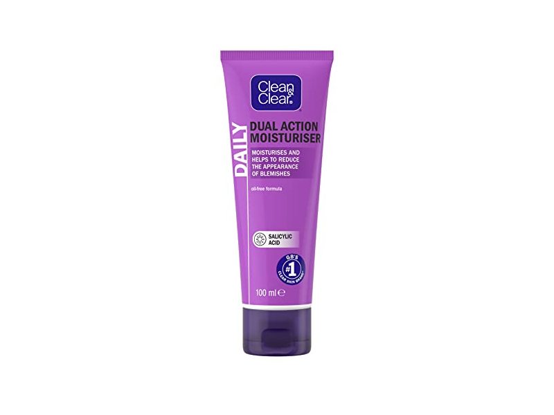 Clean & Clear Daily Dual Action Moisturiser, Salicylic Acid, 100 mL