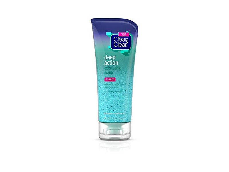 Clean & Clear Deep Action Exfoliating Facial Scrub, 7 oz