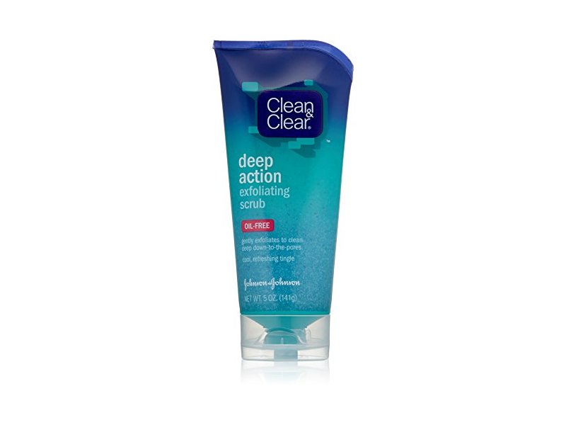Clean & Clear Deep Action Exfoliating Scrub Oil-Free, 5 oz (Pack of 2)
