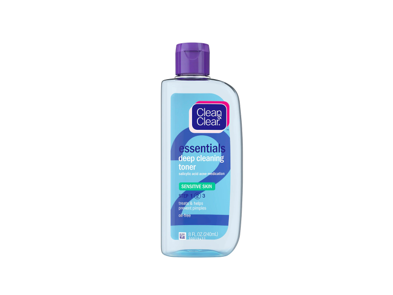 Clean & Clear Essentials Deep Cleaning Toner, Sensitive Skin, 8 fl oz/240 mL