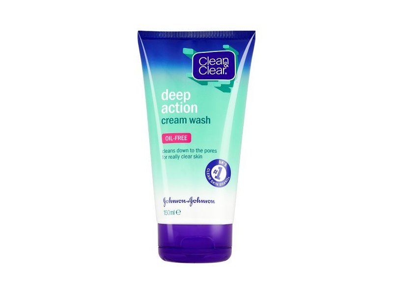 Clean & Clear Oil-Free Deep Action Cream Wash, 150ml