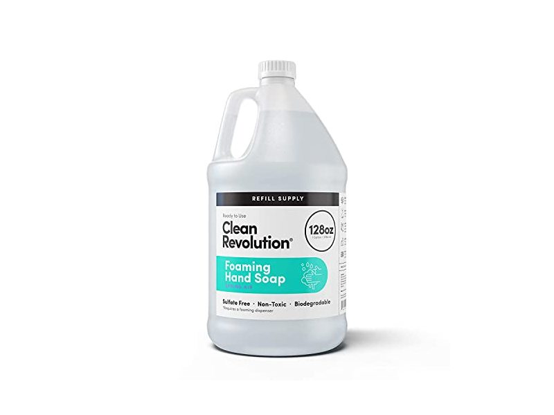 Clean Revolution Foaming Hand Soap, Spring Air,128 fl oz