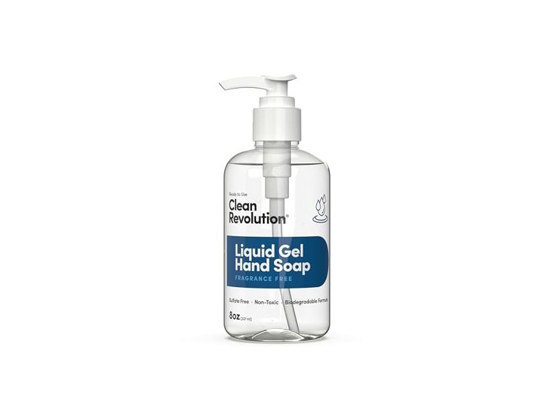 Clean Revolution Liquid Gel Hand Soap, 8 oz/237 mL