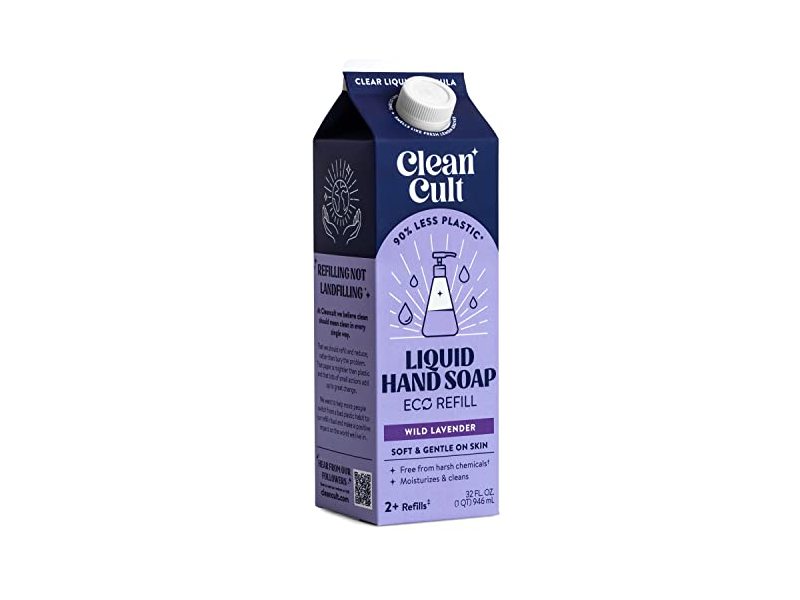 Cleancult Liquid Hand Soap Refills, Wild Lavender, 32 oz