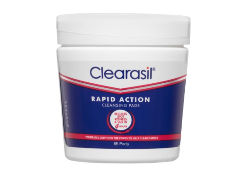 Clearasil Rapid Action Cleansing Pads, 65 Count
