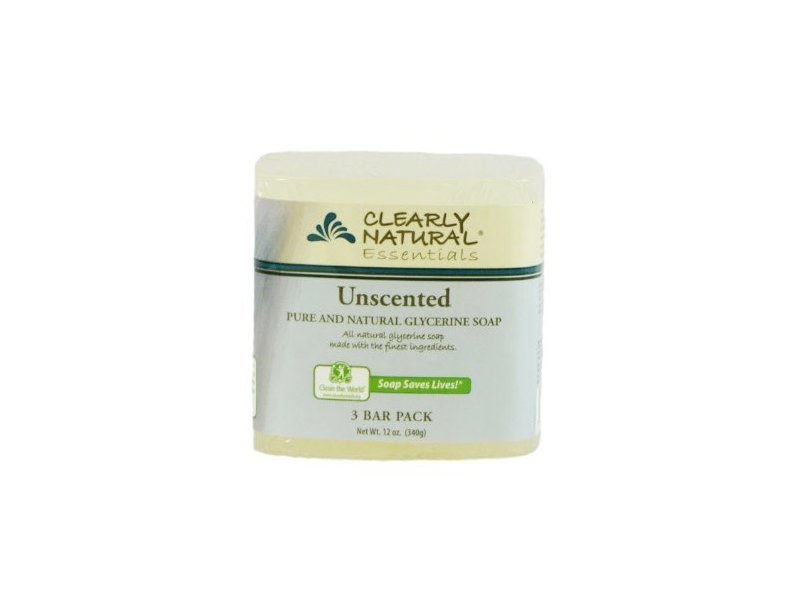 Clearly Natural Essentials Bar Soap, Unscented, 3/4 Oz (Pack of 6)