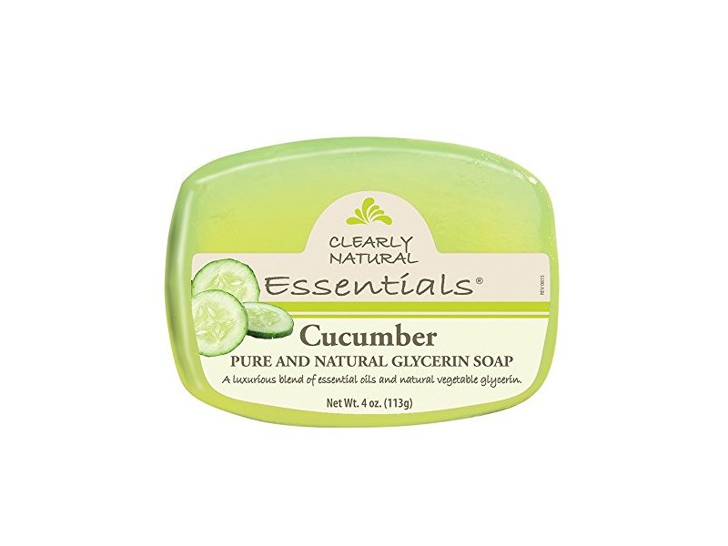 Clearly Natural Glycerin Bar Soap, Cucumber, 4 Ounce
