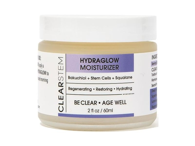 Clearstem Hydraglow Moisturizer, Bakuchiol + Stem Cells + Squalane, 2 fl oz/60 mL