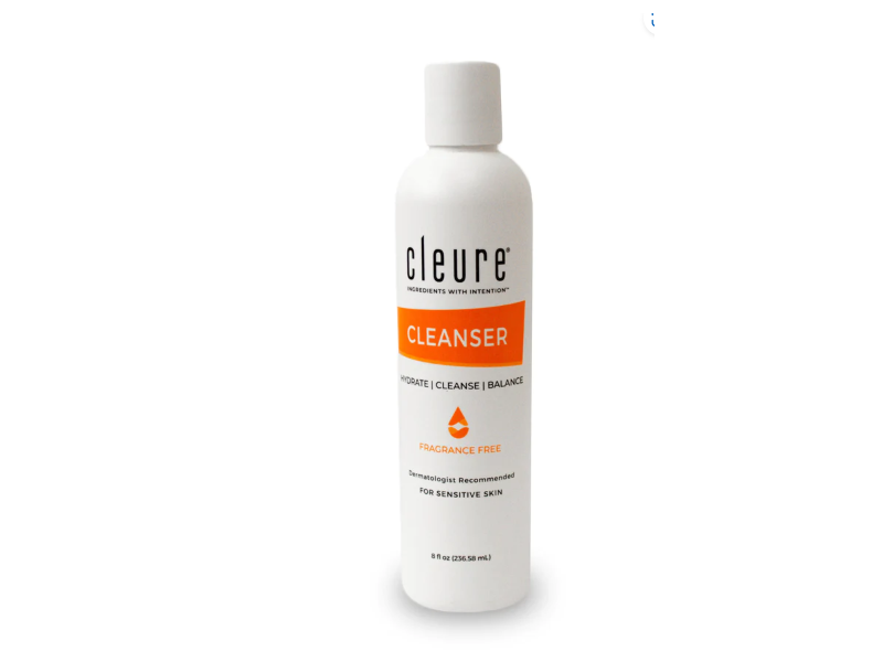 Cleure Cleanser for Dry Sensitive Skin, 8 fl oz/236.58 mL