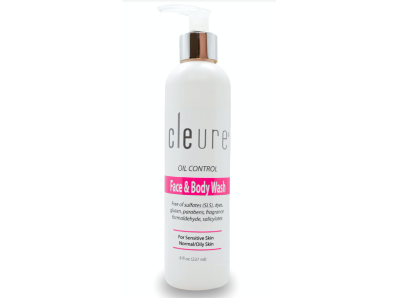 Cleure Face & Body Wash for Normal/Oily Skin, 8 fl oz/237 mL