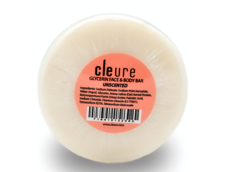 Cleure Glycerin Face & Body Bar, 3 oz