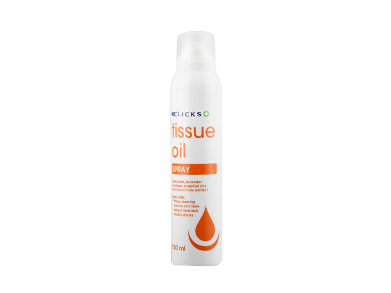 Clicks Tissue Oil Spray, 150 mL