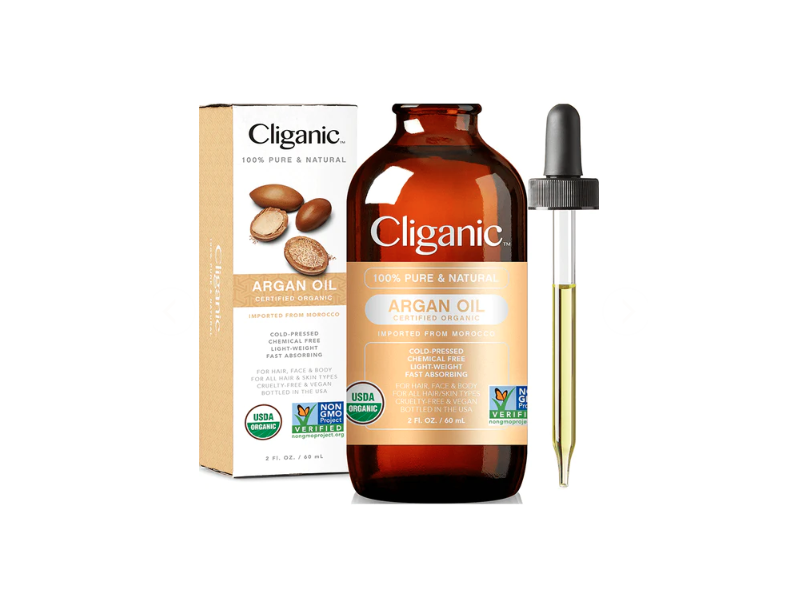 Cliganic 100% Pure & Natural Argan Oil, 2 fl oz/60 mL