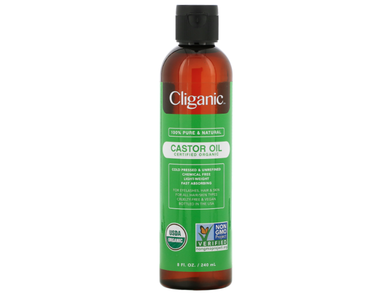 Cliganic 100% Pure & Natural Castor Oil, 8 fl oz/240 mL