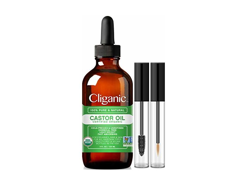 Cliganic Organic Castor Oil, 4 fl oz/120 mL