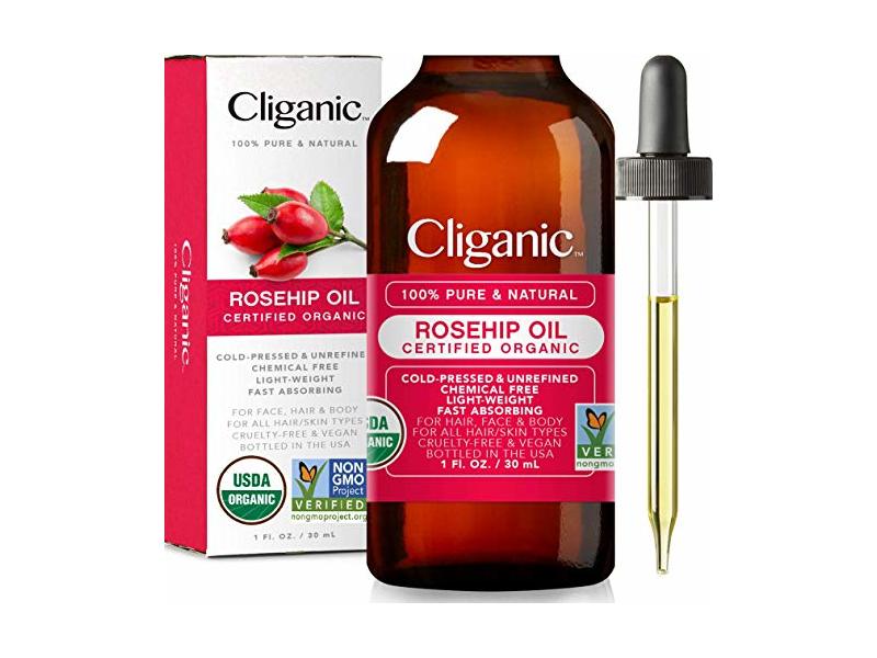 Cliganic Rosehip Oil,1 fl oz/30 mL