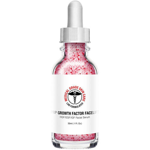 Medical Grade Skin Care PRP Growth Factor Facelift - Epidermal Growth Factor, HGF, LGF Facial Serum