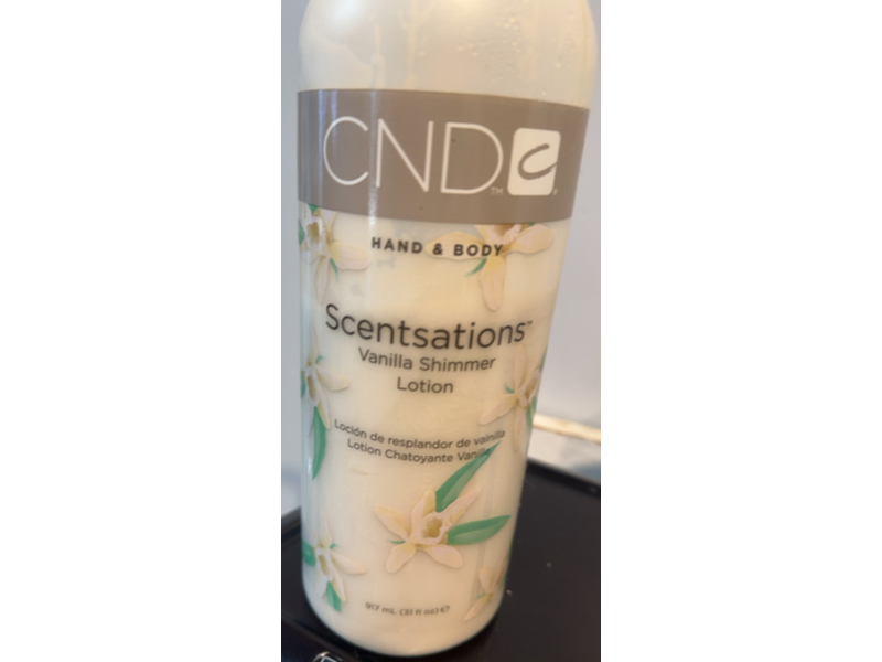 CND Body Scentsations Hand & Body Lotion, Vanilla Shimmer, 31 fl oz/917 mL