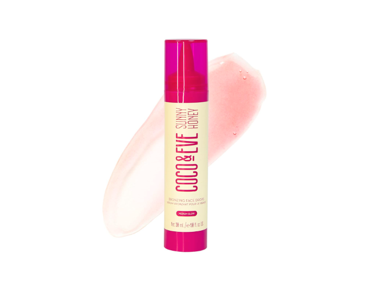 Coco & Eve Sunny Honey Bronzing Face Drops, Medium, 1.01 fl oz/30 mL