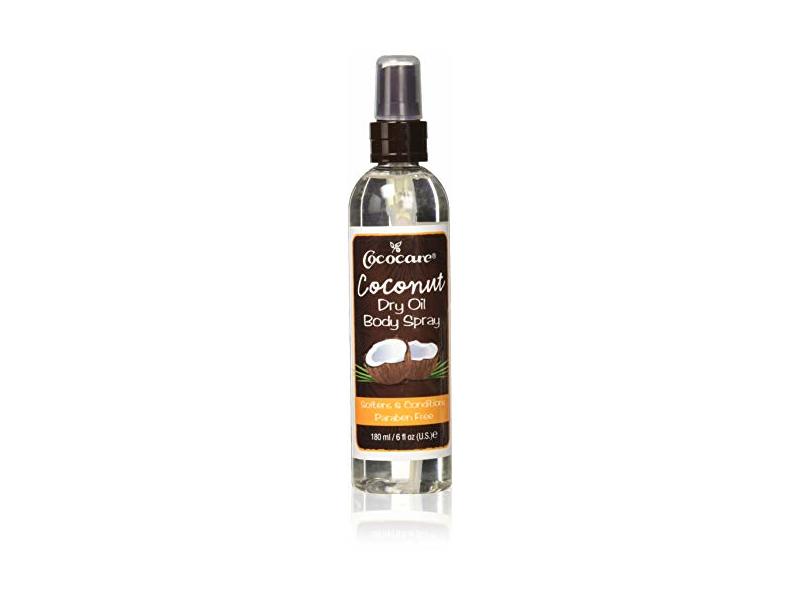 Cococare Dry Oil Body Spray, Coconut, 6 fl oz/180 mL