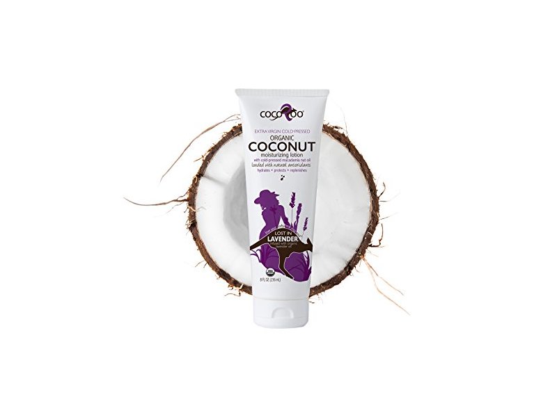 CocoRoo Organic Coconut Moisturizing Lotion, Lost In Lavender, 8 fl oz/236 mL
