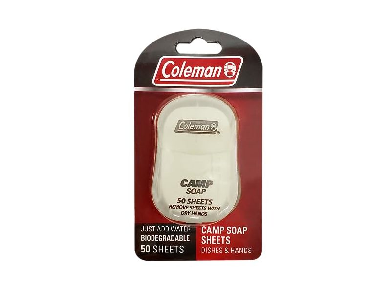 Coleman Dishes & Hands Camp Soap Sheets, 50 Count