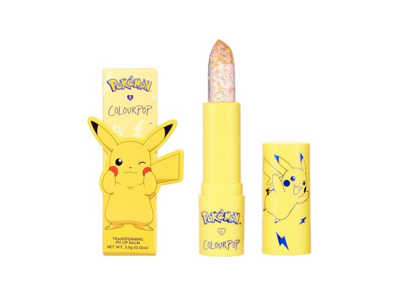 ColourPop Pokemon Transforming PH Lip Balm, Thunderbolt, 0.12 oz/3.5 g