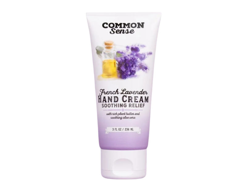 Common Sense Soothing Relief Hand Cream, French Lavender, Rich Plant Butter & Soothing Aloe Vera, 3 fl oz/236 mL