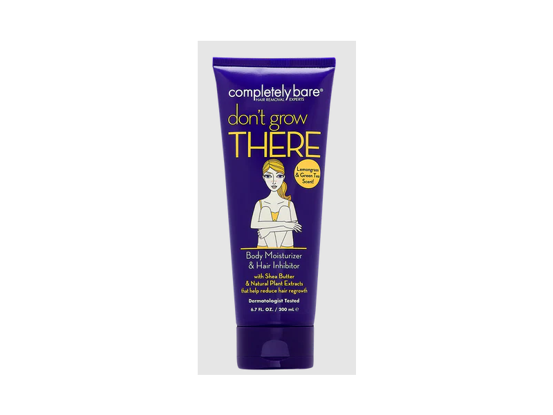 Completely Bare Body Moisturizer & Hair Inhibitor, Shea Butter & Natural Plant Extract, 1.7 fl oz/50 mL