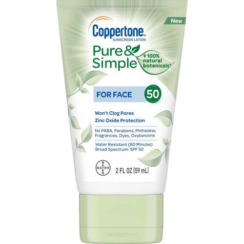 Pure And Simple Botanicals Faces Sunscreen Lotion- SPF 50